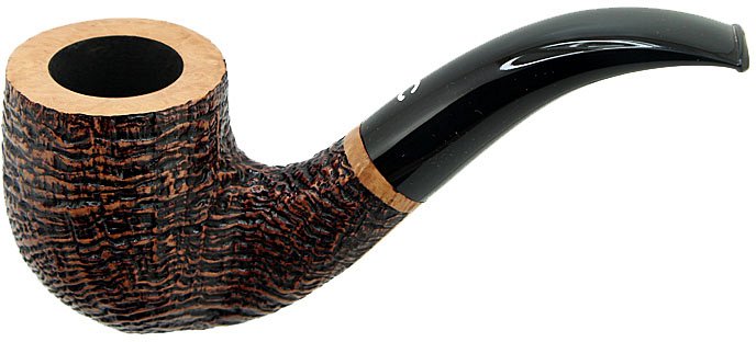 Sandblasted Bent Billiard Log Gr.1