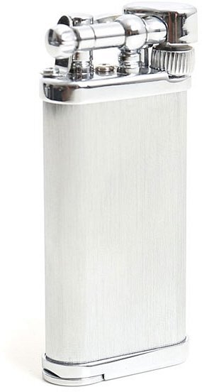 Accendino Pipa Old Boy Cromato Satinato