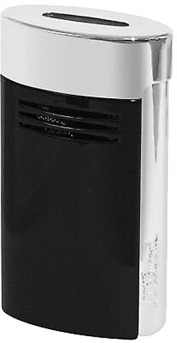 Accendino S.T.Dupont Megajet Nero Finiture Cromate e Nero Lucido