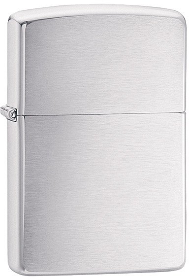 Zippo Brush Fin Chrome
