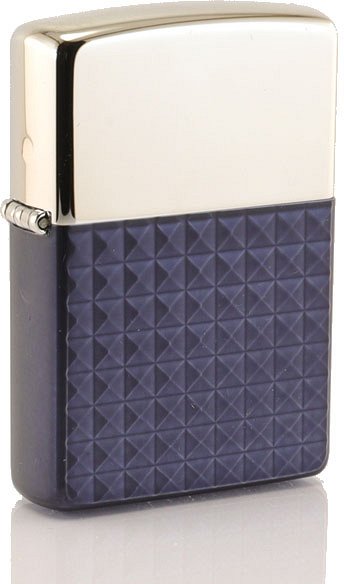 Zippo Cromo Lucido Japanese Collection Silver/Blue