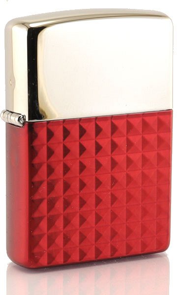 Zippo Cromo Lucido Japanese Collection Silver/Red