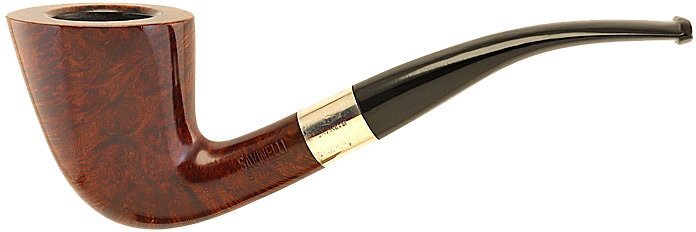 Savinelli Smooth Silver Bent Dublin 920 KS, Broken-in