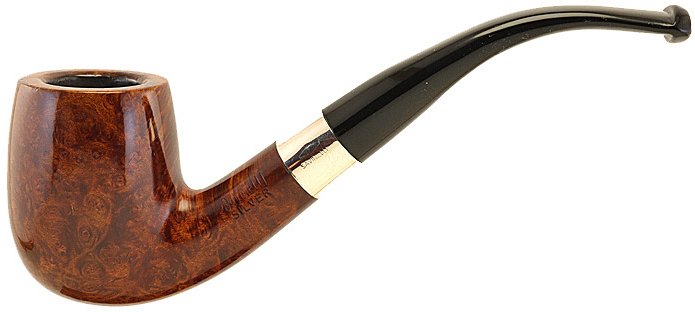 Savinelli Smooth Silver Bent Billiard 606 Ks Rodata