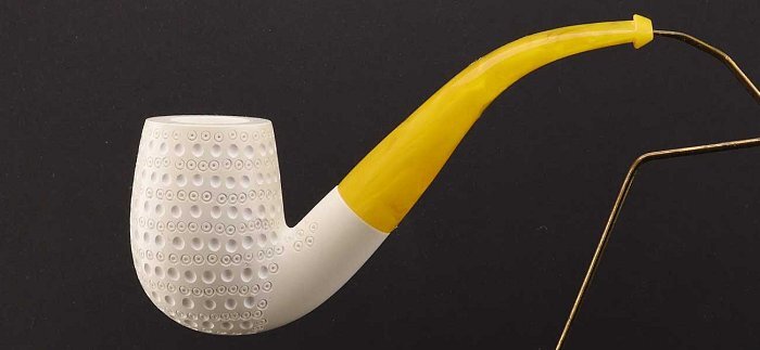 Air-Cooled Bent Billiard Moulded Meerschaum