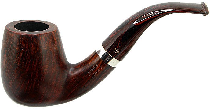 Charles Fairmorn Bent Billiard, Sterling Silver ❒ Casaro Pipe